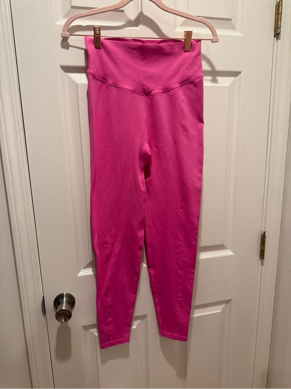 PINK Victoria's Secret womens Bright Pink High-Rise Leggings